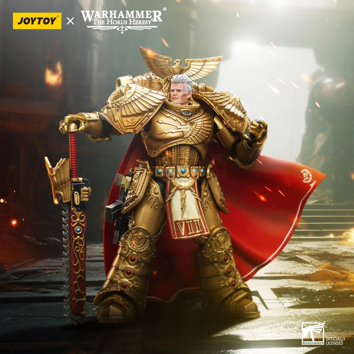 JOYTOY Warhammer 40K 1/18 Imperial Fists  Rogal Dorn Primarch of the Vllth Legion Action Figure Model Toys For Collection Kit