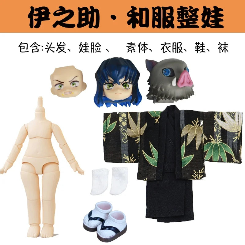 Demon Slayer Kimono Ver Complete Action Figures Bjd Anime Character Mitsuri Kanroji Giyu Tomioka Collectible Model Birthday Gift