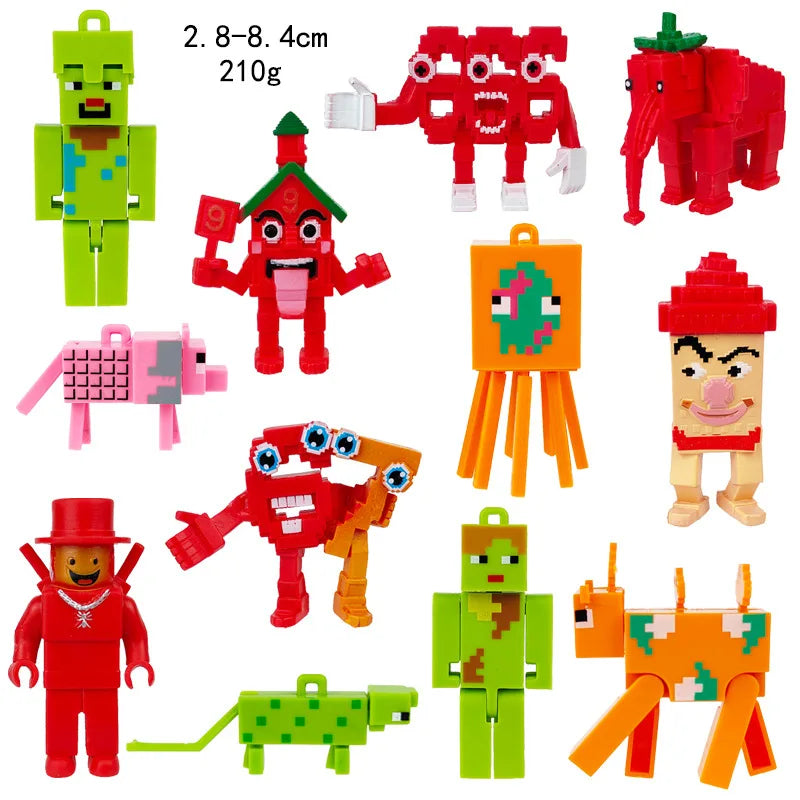 6/8pcs Set  Steal A Brainrot Figures Toys PVC Action Figure Christmats Gifts Toy Italian Brainrot Sahur Model Room Decor Gifts