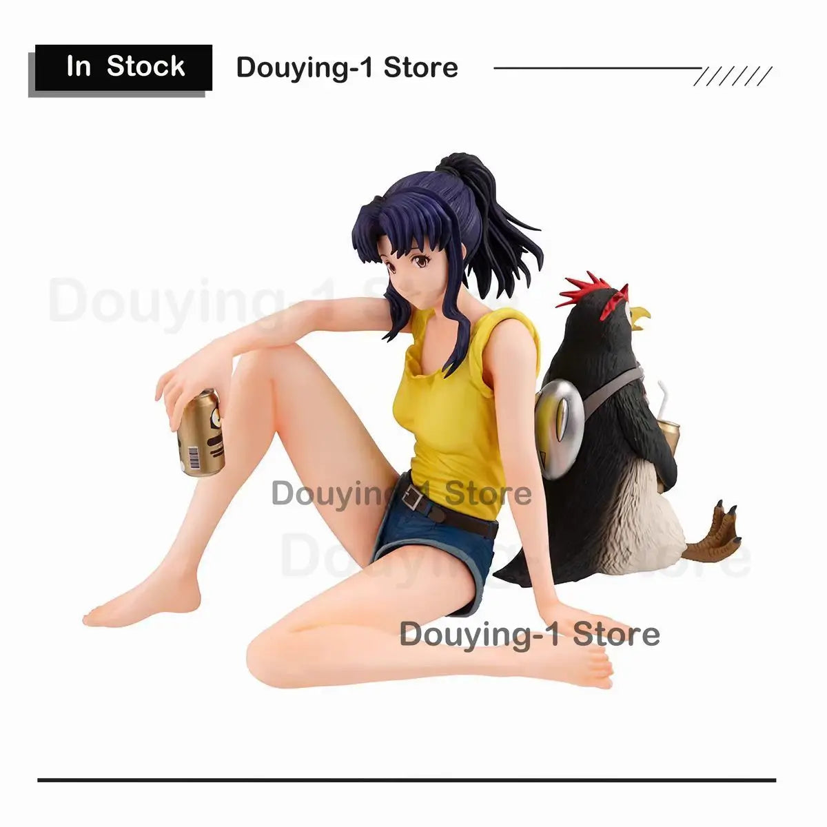 In Stock Bandai eva Mega Huose MH katsuragi Misato＆Pen² Ver.  Anime Action Collection Figures Model Toy