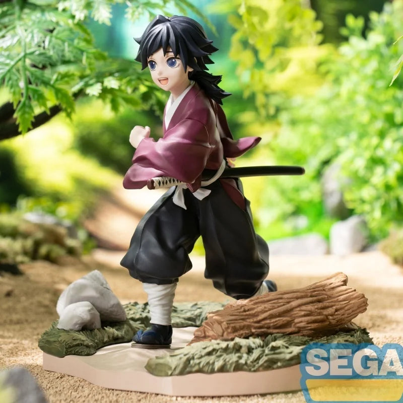 Original Sega Anime Figure Demon Slayer Xross Link Juvenile Period Tomioka Giyuu Sabito Model Collector Desktop Ornament Toy