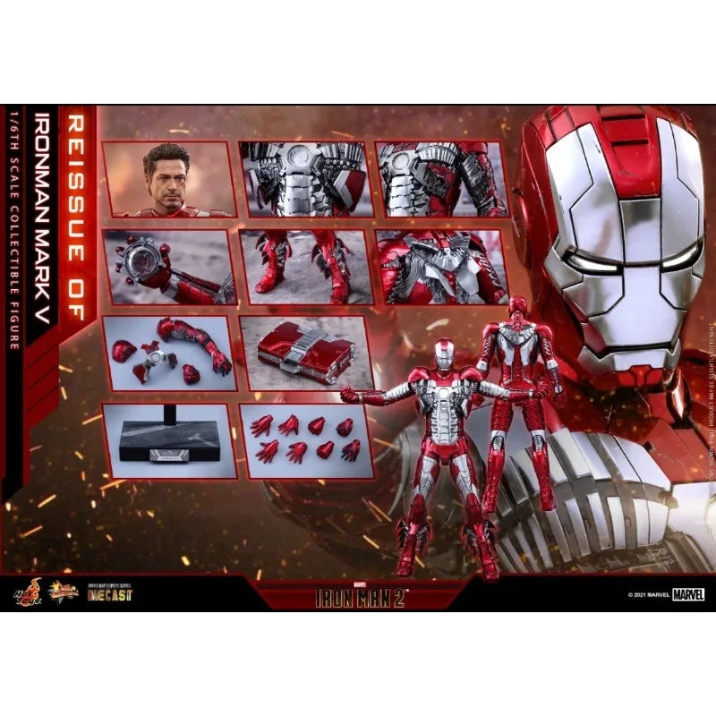 Neue Original Hot Toys Marvel IRON MAN MARK 5 MMS400 Actionfiguren Spielzeug Geschenke Sammlung