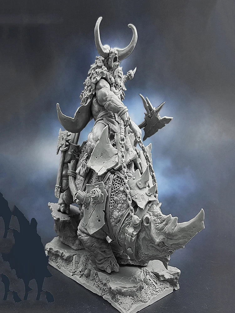 90mm ancient man warrior stand fantasy （NO BASE ） Resin figure Model kits Miniature gk Unassembly Unpainted