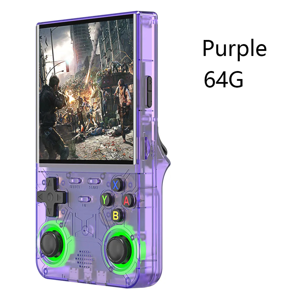 New R36 Ultra Handheld Game Console 4inch Screen Open Source Retro Pocket Video Player 30000+ Games Wi-Fi Enabled RGB Joystick