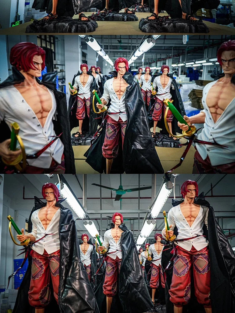 JT Statue One Piece Anime Red Hair Shanks Figure Collectible Table Decor Action Toy Model Playable Gift From Japan Fans Gifts