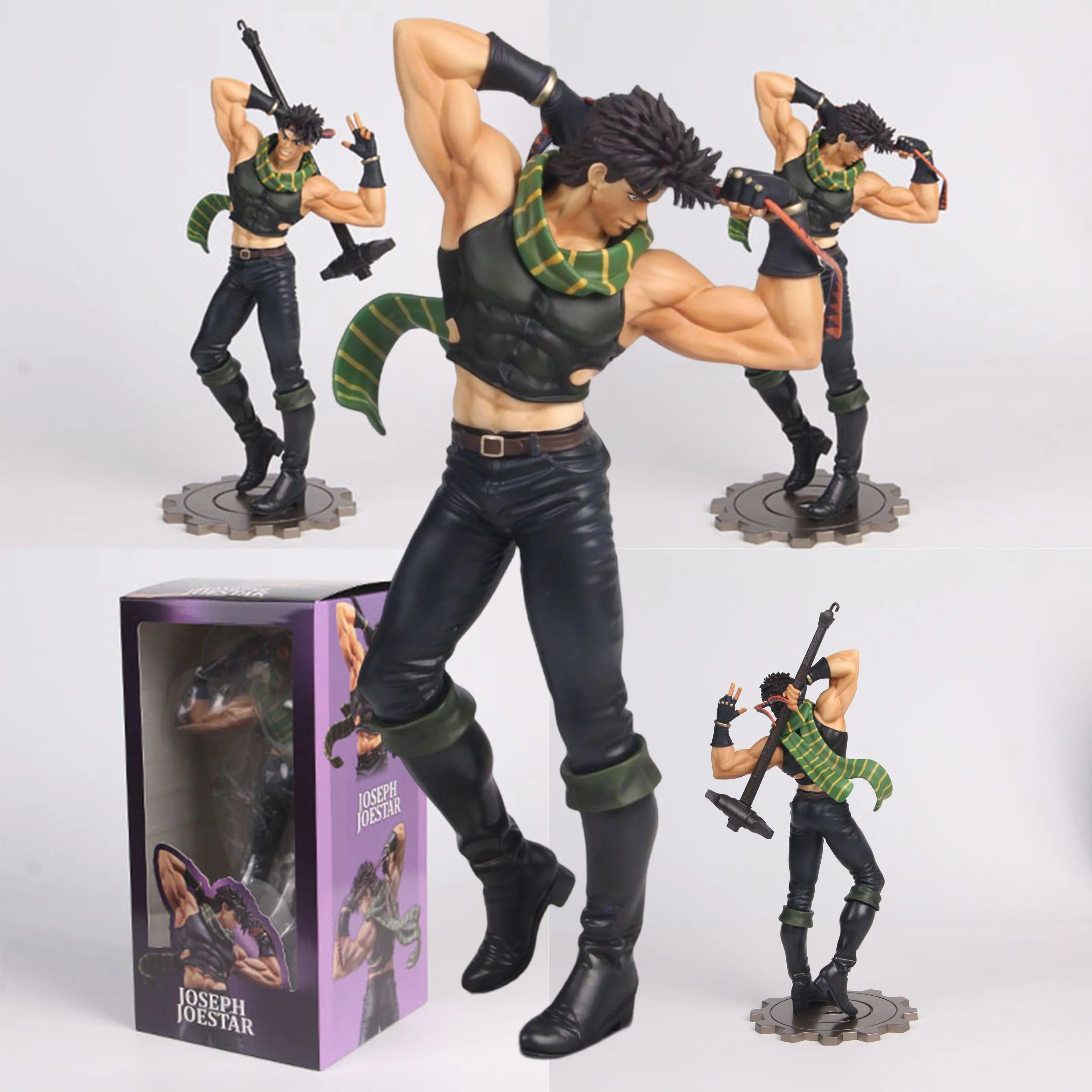 30cm Joseph Joestar Figure Bizarre Adventure Figures Desk Decoration Statue Collection Model Dolls Kids Birthday Toy Gifts