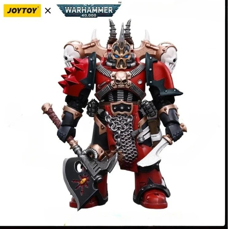 【In Stock】Original JOYTOY WARHAMMER 40K Chaos Space MarinesRed Corsairs Exalted Championship Gator The Blade 1/18 Action Figure