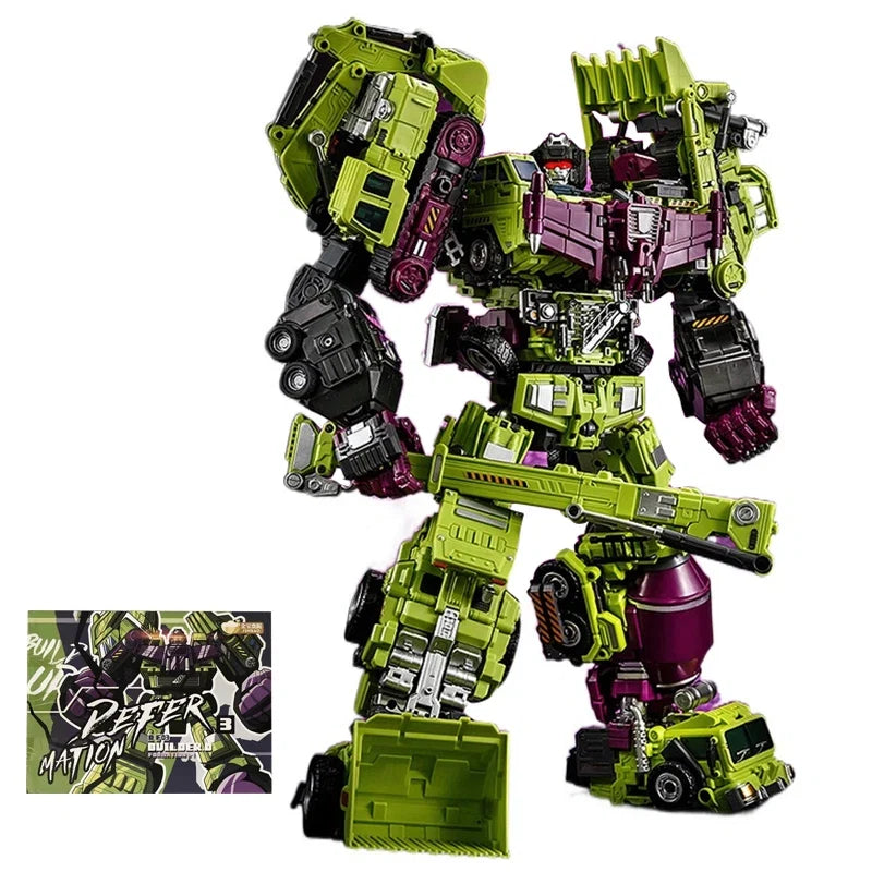 6IN1 JINBAO Devastator & Kit G1 GT Transformation Masterpiece Action Figure Toy Movie 8008 Oversize 45cm Deformation Car Robot