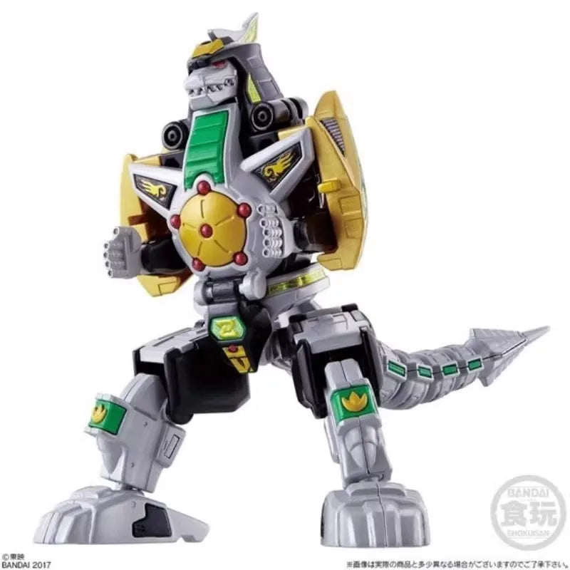 Original Bandai Mighty Morphin Power Rangers Figures Super MiniPLA Action Figure Soul of Chogokin Thunder Megazord Figurine Toy