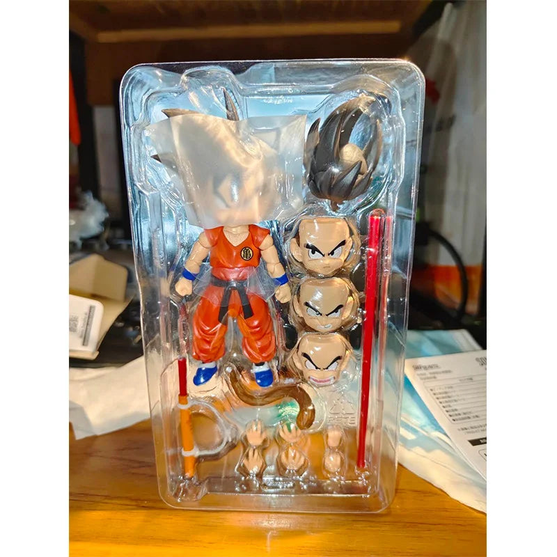 Bandai Genuine SHF TNST Dragon Ball SON GOKU -INNOCENT CHALLENGER- Anime Action Figure Collectible Model Toys Ornaments Gift Kid