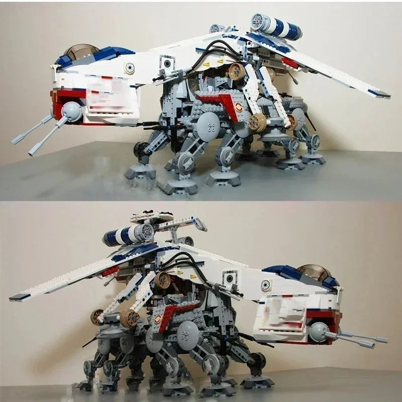 Hot Toys Star Wars  Republic Dropship With AT-OT Walker Compatible 10195 Transport Ship Toys For Children Christmas Gifts