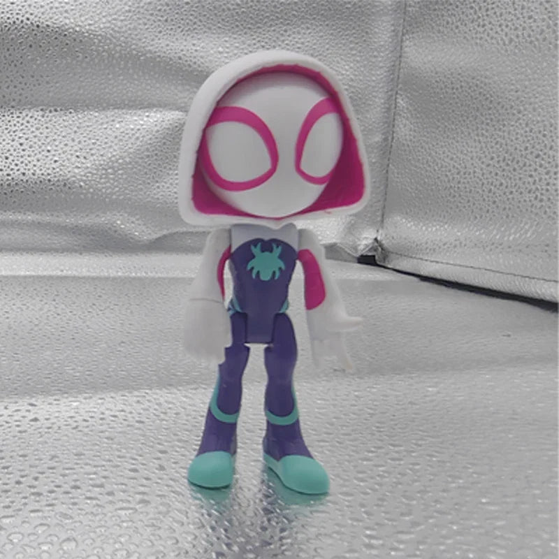 Superhero Adventures Spider-Man Spidey Man and His Magical Friends Q Version Action Figure Collectable Model Toy Gift