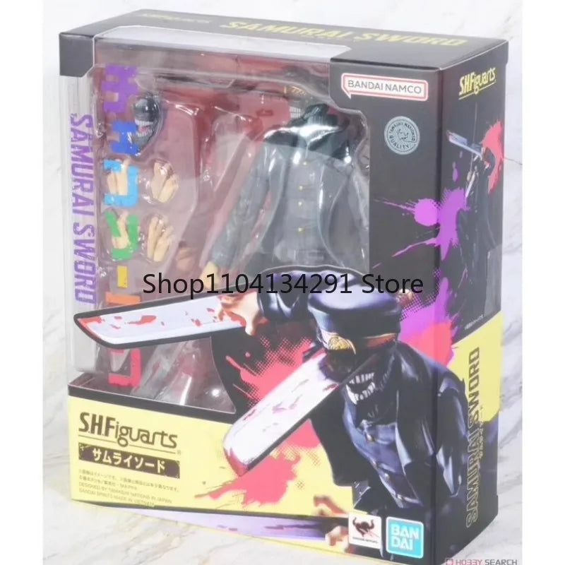 Bandai Original S.H.Figuarts Chainsaw Man Anime Figure Samurai Sword Action Figure Toys for Boys Girls Children Birthday Gifts