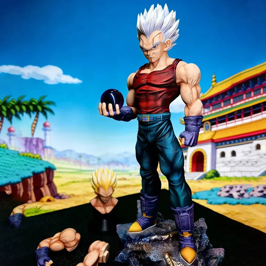 31cm/12.2inch Dragon Ball Gt Baby Vegeta Figure Replace Heads Arms Pvc Action Figures Gk Statue Collectible Model Toys Fgifts