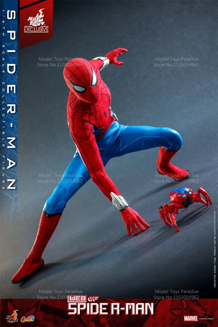 Original HotToys CMS010 1/6 Collectible Toys Spider Man Limited Edition Super Hero Soldier 12inch Action Figure Model Gifts