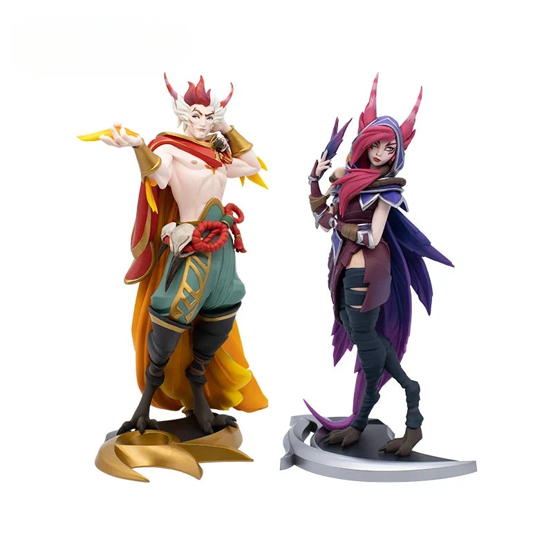 LOL Xayah Rakan figurine sculpture collectible game figurine ornament