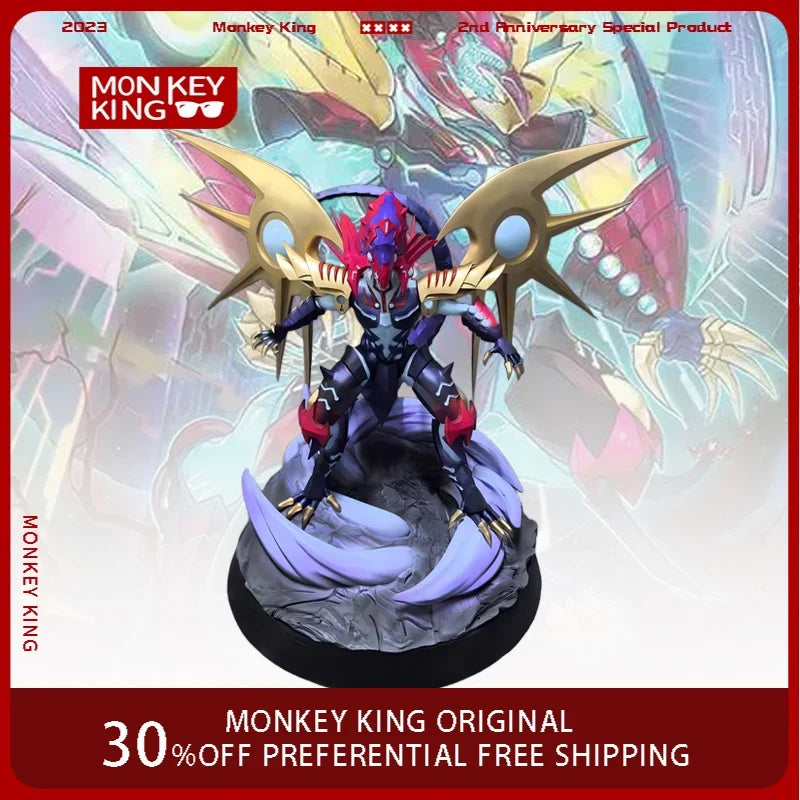 25cm Duel Monsters Figure Galaxy-Eyes Cipher Dragon Handmade Customization Anime Model Resin Desktop Ornaments Holiday Gifts Toy