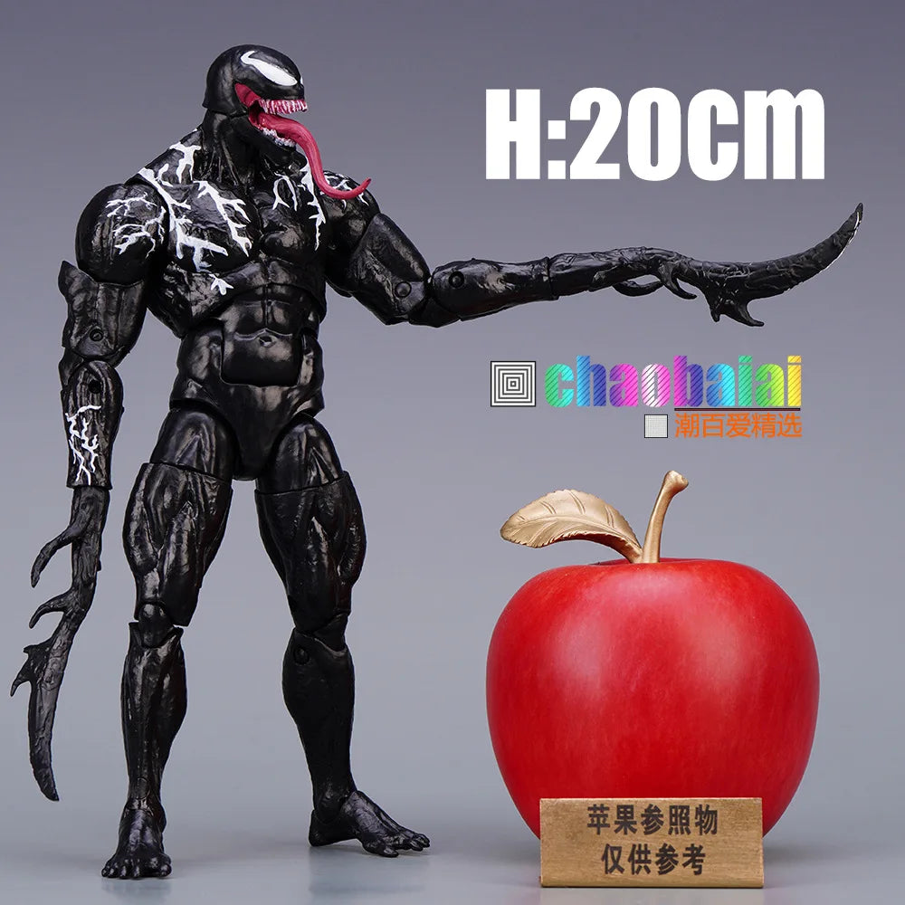 Venom Action Figure 7 Inch And Above Collectible Toy Model Highly Posable Superhero Spiderman Movie Character For Fans