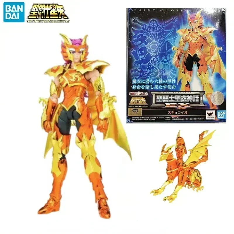 Bandai Original Saint Seiya EX Saint Cloth Myth 6 Holy Beast Anime Characters Movable Toy Gifts for Children in Stock