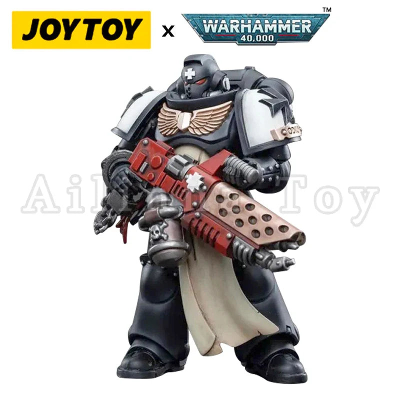 JOYTOY 1/18 Action Figure (4PCS/SET) 40K Black Templars Crusader Squad Anime Collection Military Model
