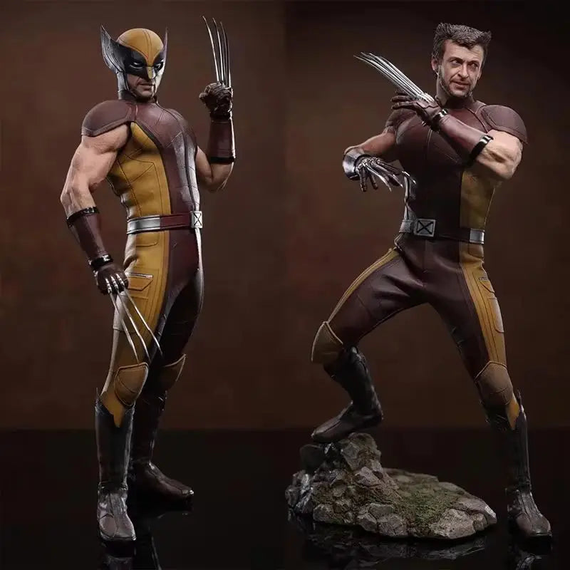 Hottoys 1/6 Scale Deadpool And Wolverine Action Figures Classic Brown Battle Dress MMS754 Wolverine Luxury Edition Collectible