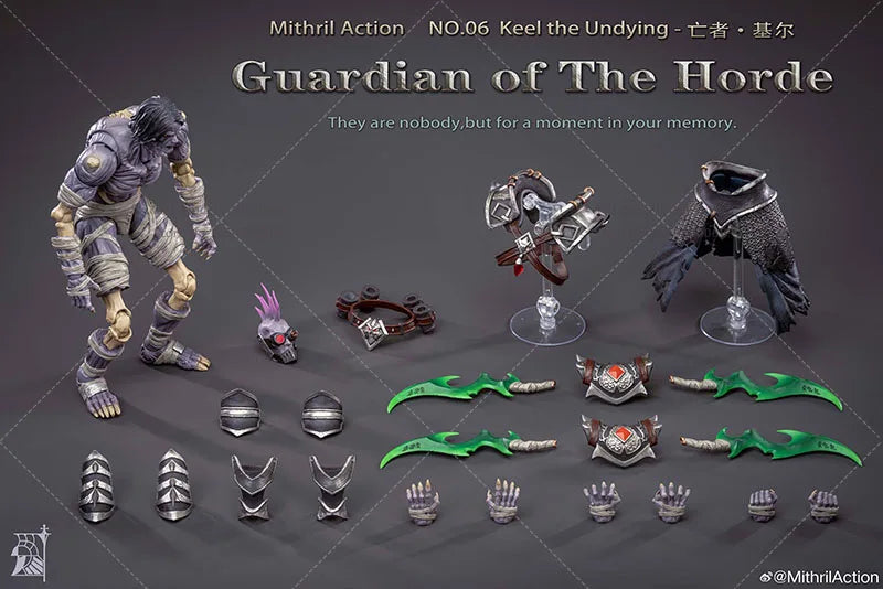 Grey Knight 1/10 Scale Collectible Mithril Action NO.06 Keel the Undying Guardian of The Horde Anime Action Figure Model Toys