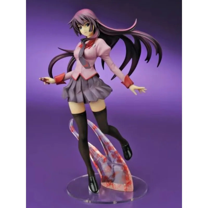Bakemonogatari Senjougahara Hitagi Standing posture 21.5cm PVC Action Figure Anime Figure Model Toys Figure Collection Doll Gift