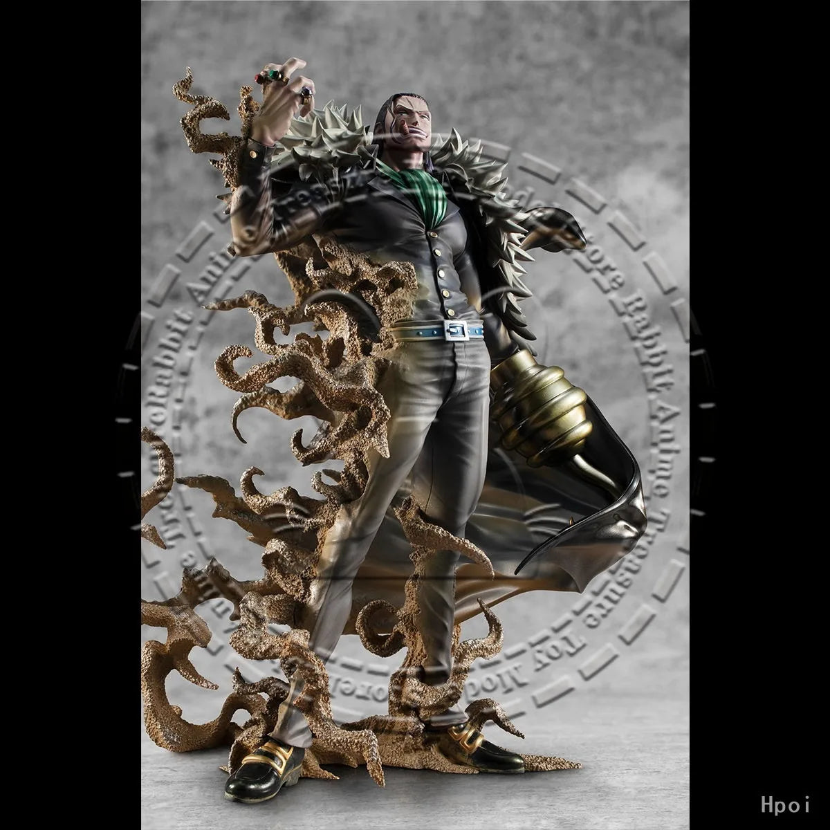 In Stock Original Genuine MegaHouse Non Scale Figure One Piece Sir Crocodile P.O.P MAS-MAXIMUM PVC ABS Collectible