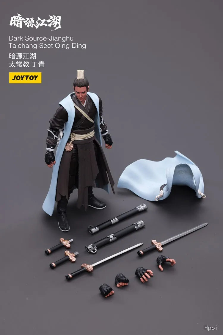 In Stock Original JOYTOY Dark Source-JiangHu Taichang Sect Qing Ding 1/18 Brand Figure Model Toys Gifts Collection Ornaments