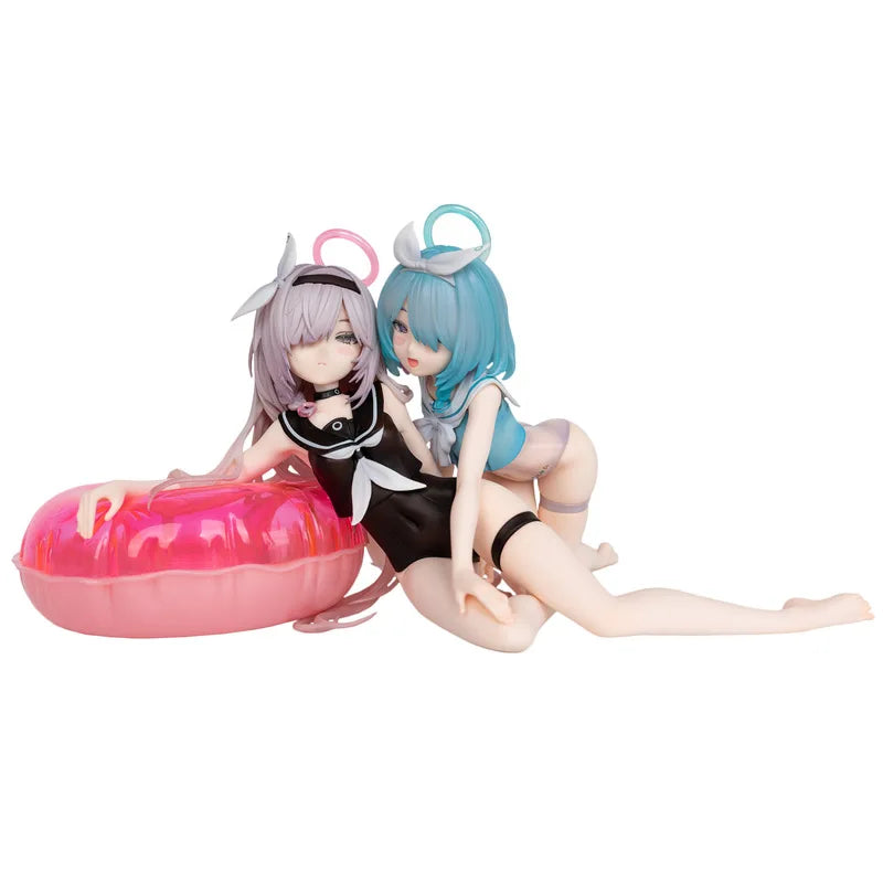 12cm Blue Archive Plana & Arona Swimsuit Ver. Game Girl ABS Figure Model Statue Fans Collection Desktop Decoration Ornament Toys