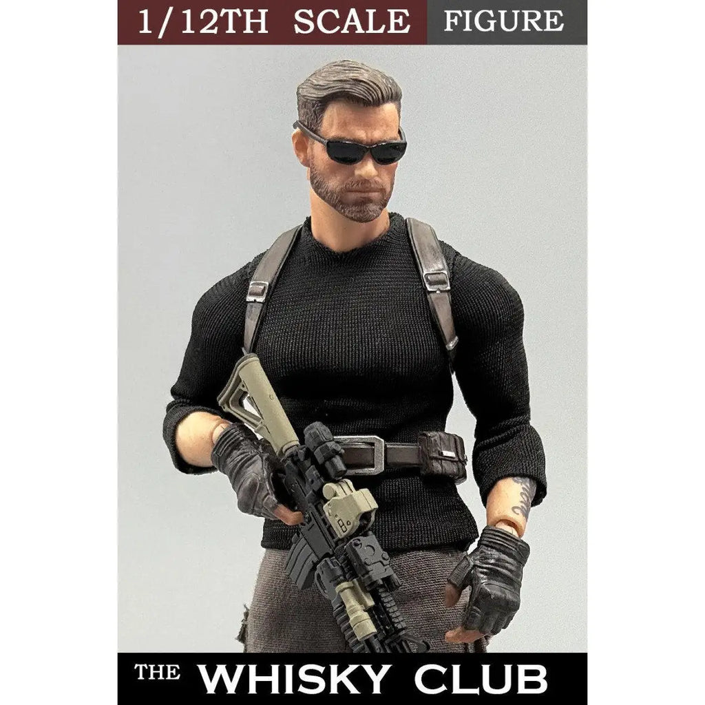 Bigaddict TARGET 001 1/12 Maßstab Whisky Club Killer Mark Sammel-Militäraktionfigur Taktisches Set für erwachsene Sammler