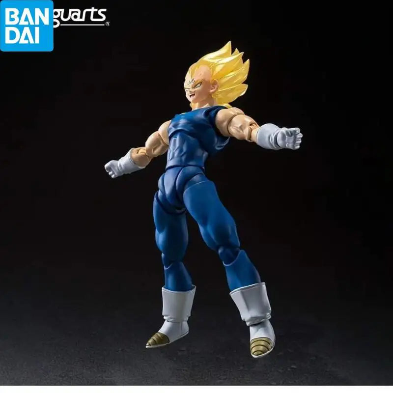 Genuine BANDAI NAMCO Dragon Ball Z S.H.Figuarts Majin Vegeta  Collector Figurine Toys in stock PVC Figure Desktop ornament gift