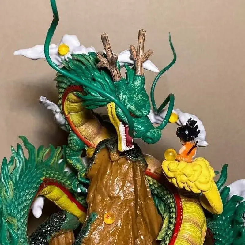 Dragon Ball Z Shenron Anime Figure Goku And Mountain Shenron  Action Figurine Pvc Statue Model Doll Collectible Toys Gifts