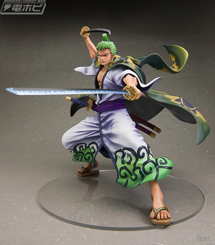 In Stock Original MegaHouse POP One Piece "Warriors Alliance" Zoro Juro Anime Doll Figure Model Toys Gifts