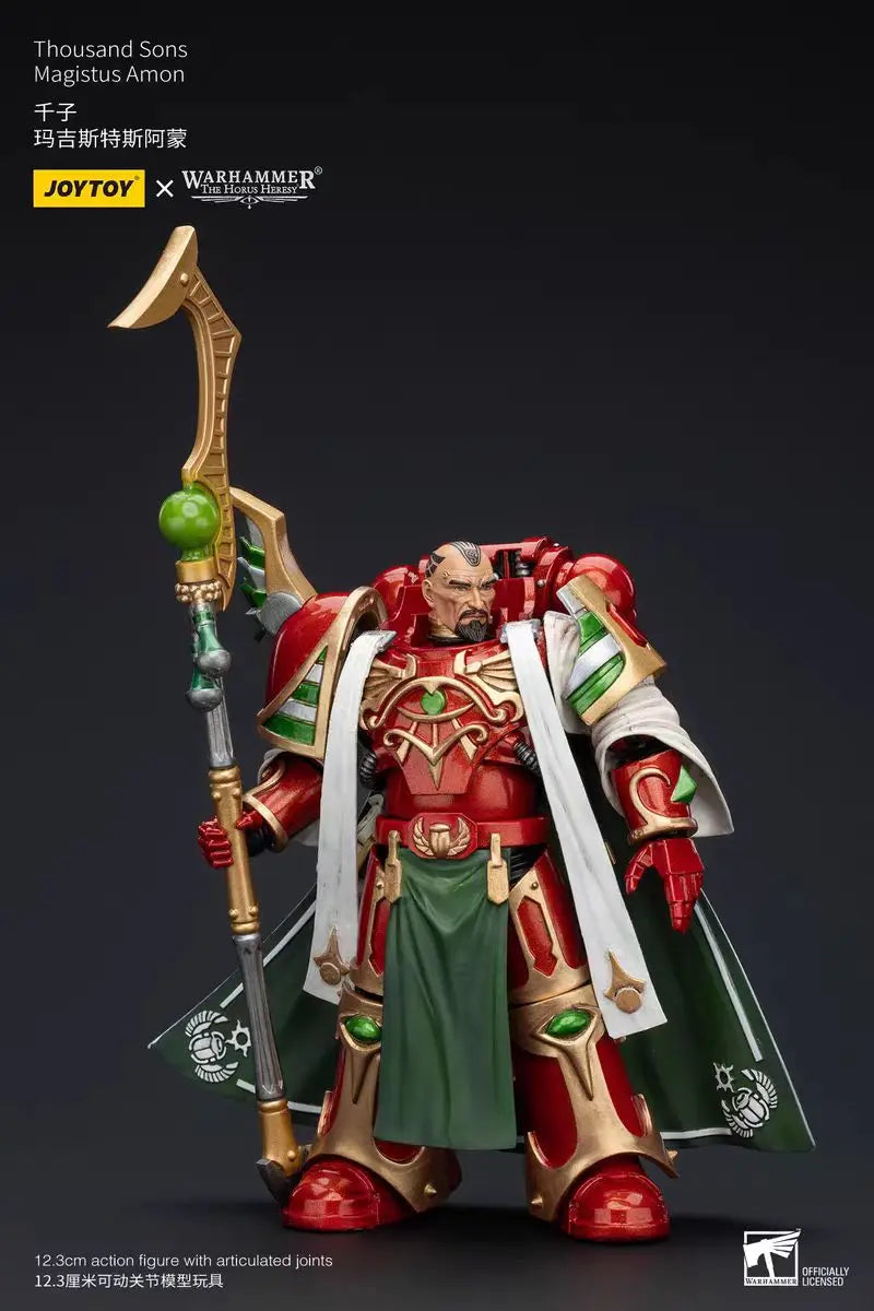 【In Stock 】JOYTOY Warhammer 40K Thousand Sons Magistus Amon 1/18 Action Figures Collection Toys Models