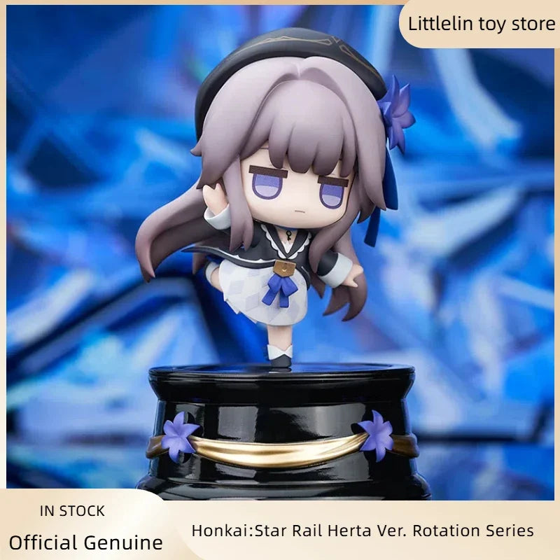 Official Honkai:Star Rail Herta Ver. Rotation Series Genuine Q Edition Anime Figure Model Desktop Decoration Toy Gift In Stock