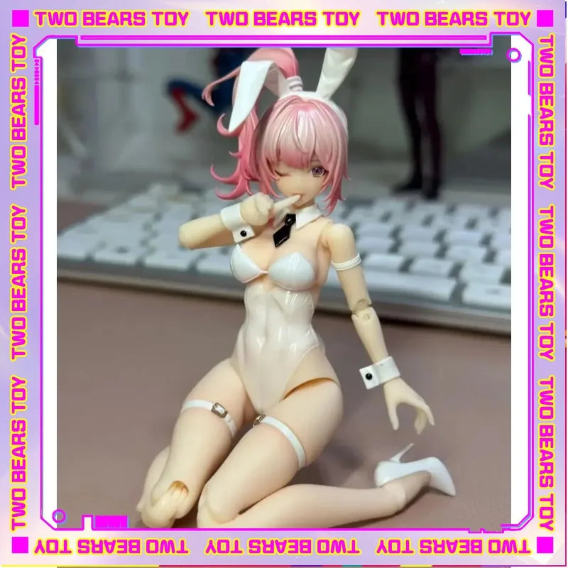 In Stock Snail Shell 1/12 Scale Lovely Rabbit Girl Aileen Pink Vehicle Female Warrior Full Set 6in Action Figures Toys Gifts