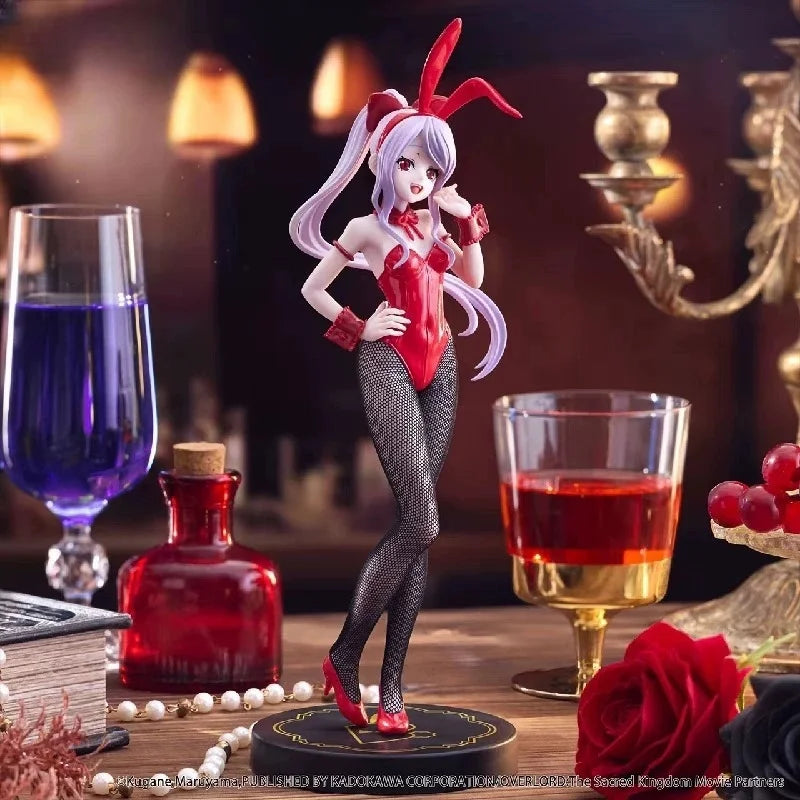 new FuRyu Bicute 26cm Bunnies Shalltear Bloodfallen Bunny Girl Overlord Origina Collectible Model Anime Figure Toy Birthday Gift