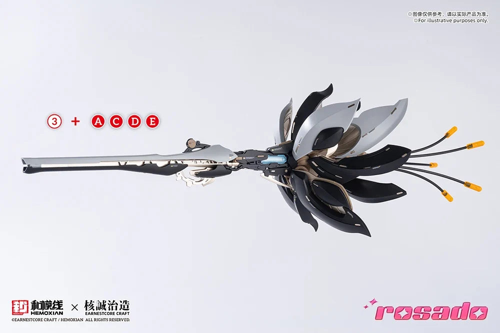 Hemoxian Rosado Action Figure Rosado Plan Anime Figurine Assembly Model Statue Dolls Collection Customized Toys Gift