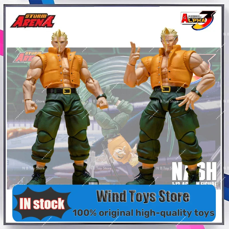 24-Stunden-Versand Original Arena Storm Original Spielzeug Street Fighter ZERO3 NASH SFSA05 1/12 Actionfigur Sammlerstücke Spielzeugmodell