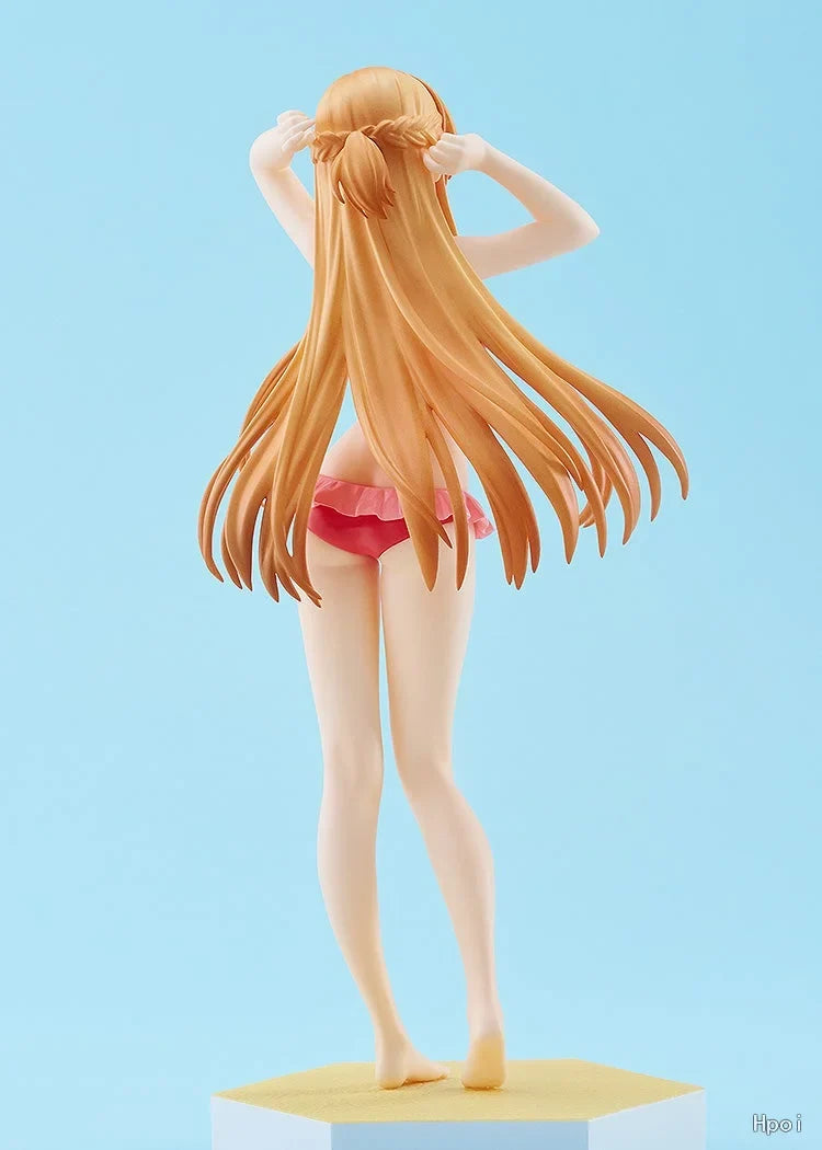 【SF】 Original GSC POP UP PARADE BEACH QUEENS Sword Art Online Attack: Twilight Asuna Figures  Anime Model Toys Gifts