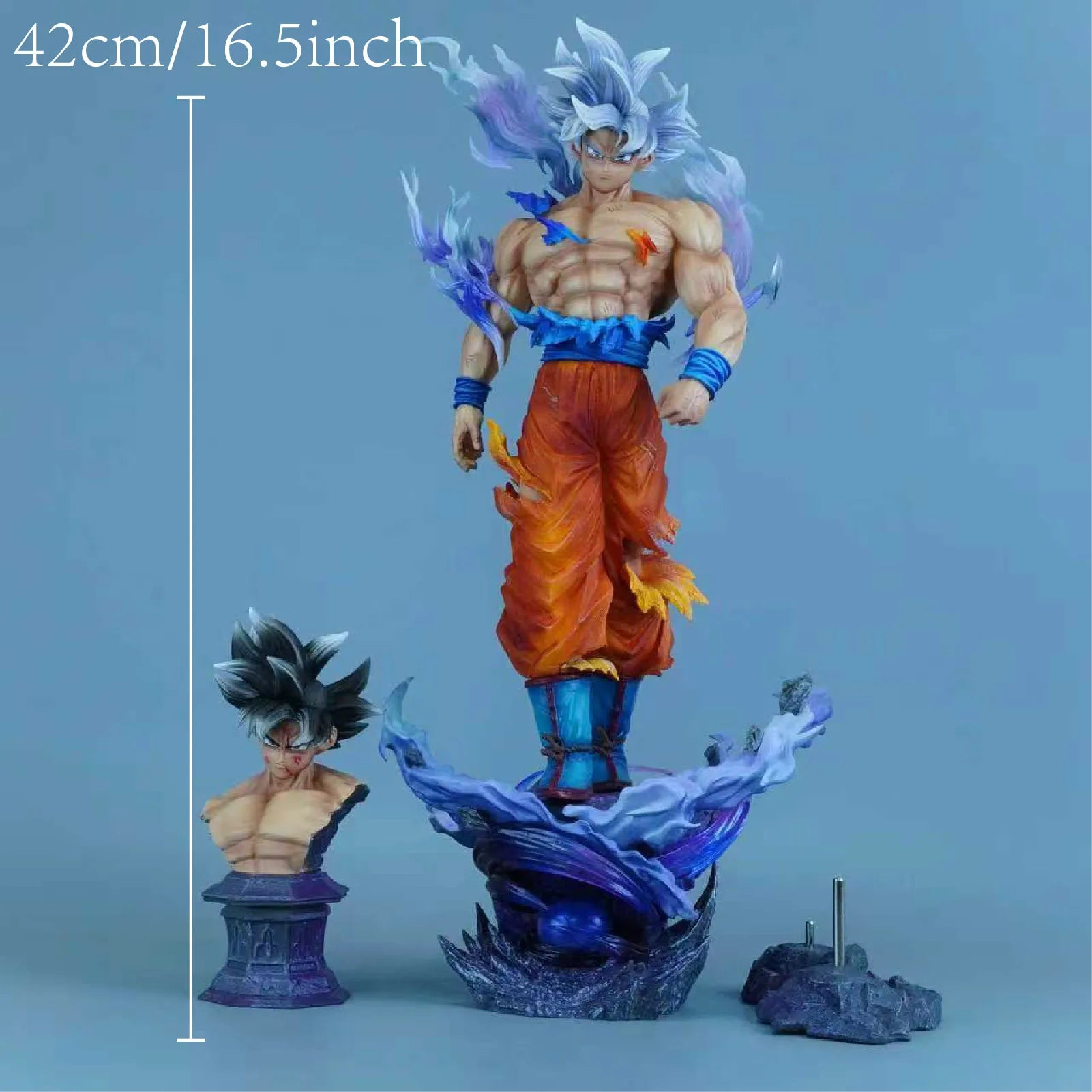 42cm 16.5 inch Anime Goku Action Figures Pvc Statue Desktop Ornamen Collection Statue Model Decoration Room Desk Toys Gifts