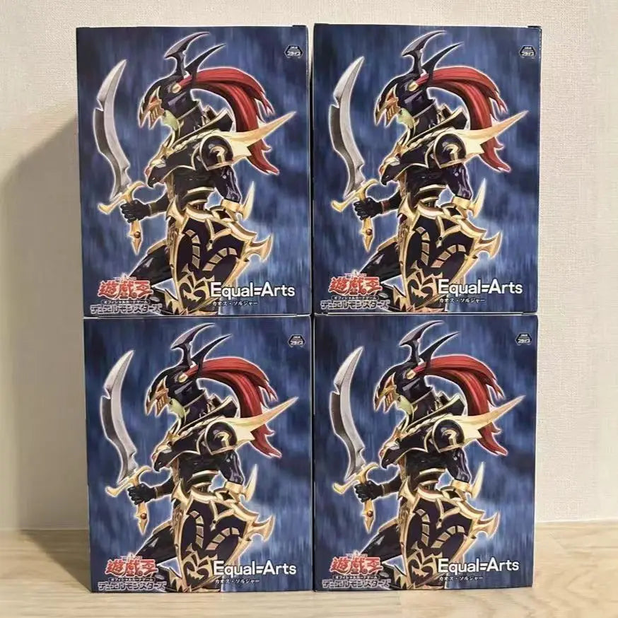 Bandai Original KONAMI Yu-Gi-Oh! Legion Black Luster Soldier Anime Figure Action Figurine Toys PVC Model Collection Doll Gift