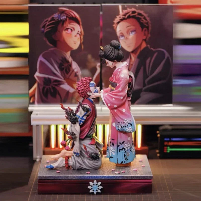 Demon Slayer Kimetsu No Yaiba Hakuji Koyuki Akaza Anime Figure Cute Lover Plush Doll Decoration Figure Valentine'S Day Gift