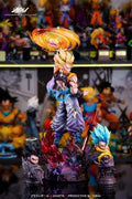 JT Studio 45cm Dragon Ball Z Gogeta Anime Figuren Wolken Steigende Gogeta Figur PVC Statue Sammlung Modell Raumdekor Geschenke Spielzeug