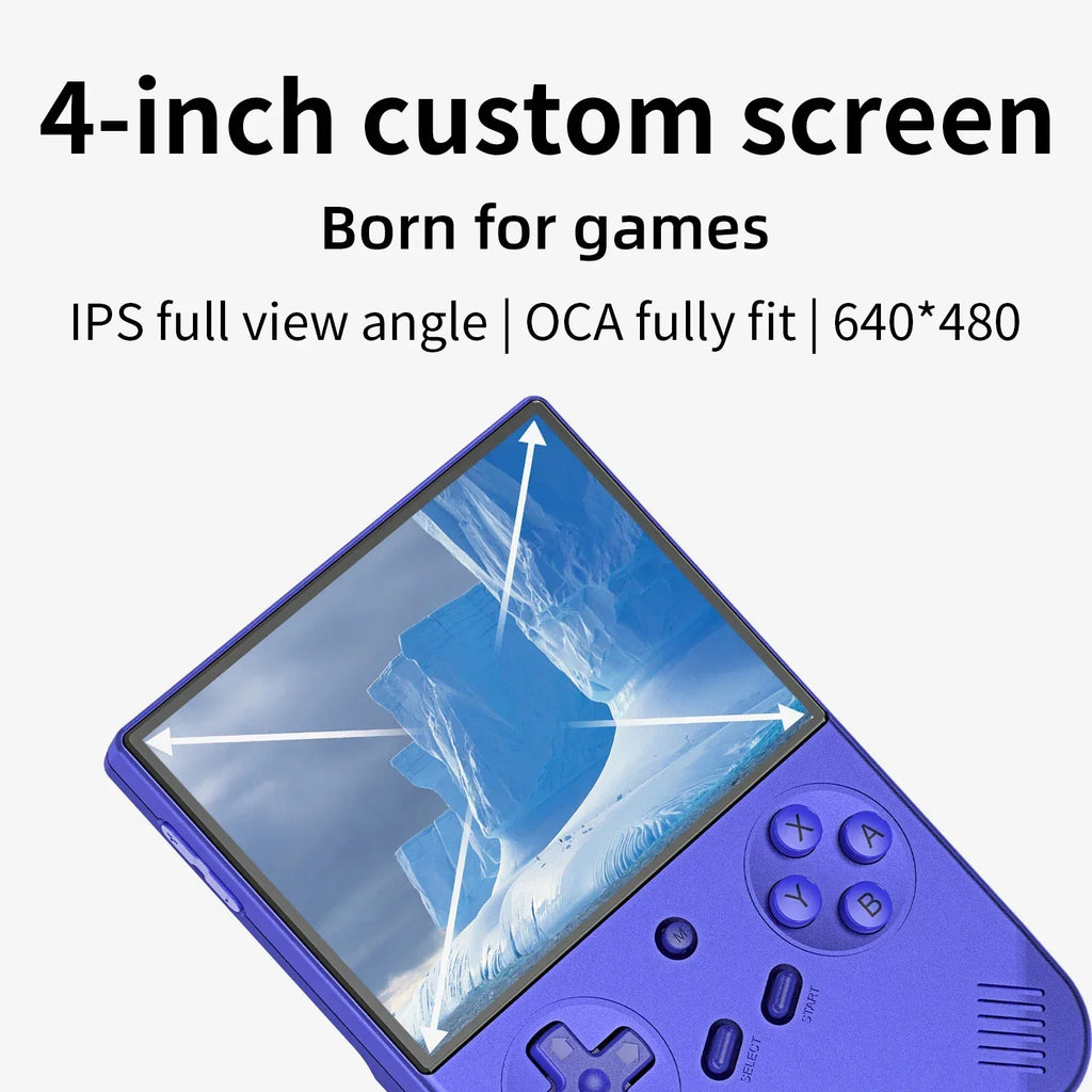 ANBERNIC RG 40XXV Retro Handheld Game Console 4.0 inch 640*480 IPS Screen Linux 64bit System With RGB Light 256G PSP 300+ Games
