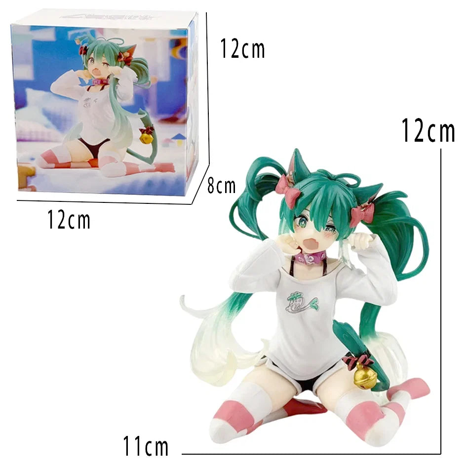 New In Stock Hatsune Miku In A World With Closed Windows Collectible Anime Action Kwaii Miku Figures Model Toys Christmas Gifts