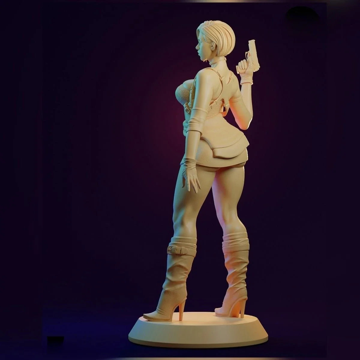 Gil Valentian Coloring The White Model of 3d Printed Models DIY Coloring Self-assembly Figurines Miniatures