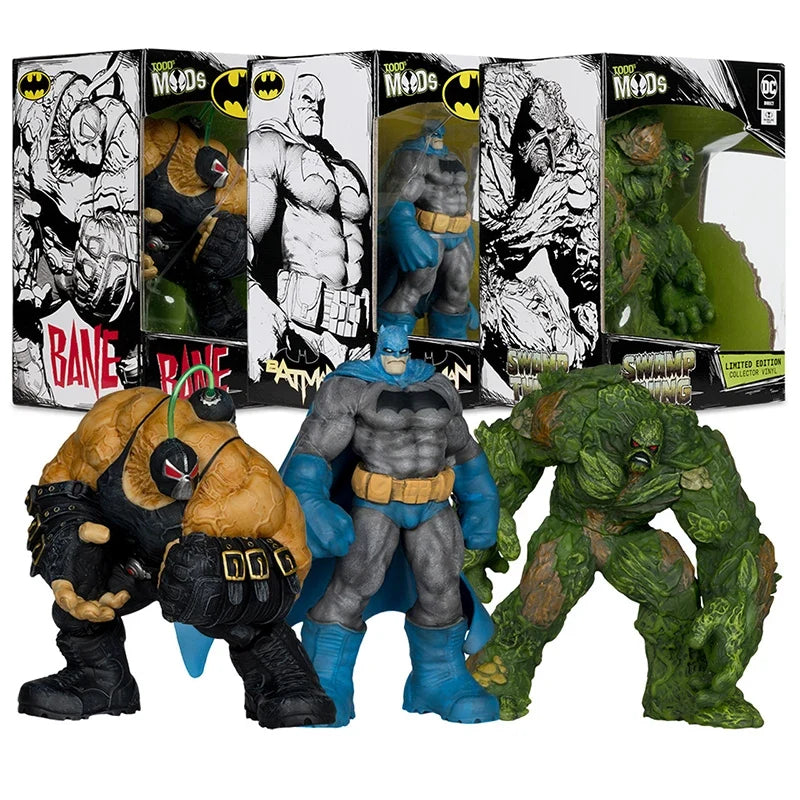 McFarlane Toys Bane/Swamp Thing/Batman (Todd's Mods) Limited Edition Collector Vinyl 4.5" Posed Figures