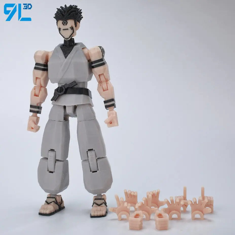 9L3D Printed Anime Naruto Jujutsu Kaisen One Piece Characters Lucky13 Dummy Action Figures Multi-Jointed T13 Mannequin Toys